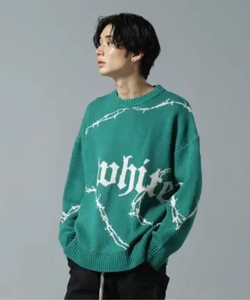 WHITELAND 화이트랜드 WIRE CREWNECK KNIT