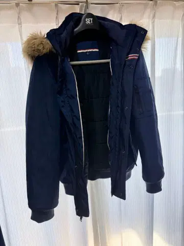 TOMMY HILFIGER 네이비 XL 다운 자켓