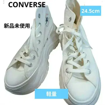 [새상품] 컨버스 올스타 시티하이크 경량 통굽 화이트 24.5cm