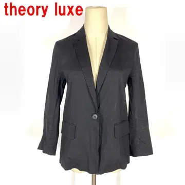 A4183 띠어리 럭스 테일러드 자켓 린넨 스트레치 블랙 36