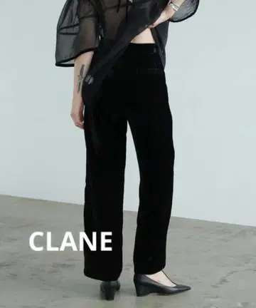 CLANE 벨벳 어택 와이드 팬츠