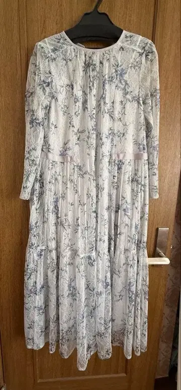 꽃무늬 레이스 롱 원피스