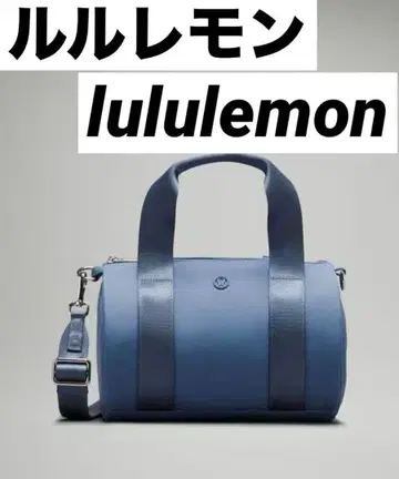 파란색 합성 피혁 숄더백