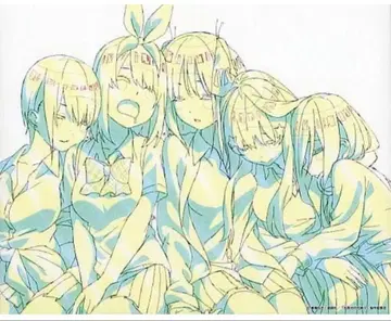 5등분의 신부 이치카 니노 미쿠 요츠바 이츠키 캔버스 보드 한정품 새상품