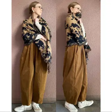 RATA 씨 루즈핏 서커스 팬츠 코듀로이 팬츠 숏