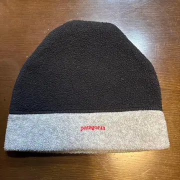 patagonia 플리스 니트 모자 블랙/그레이