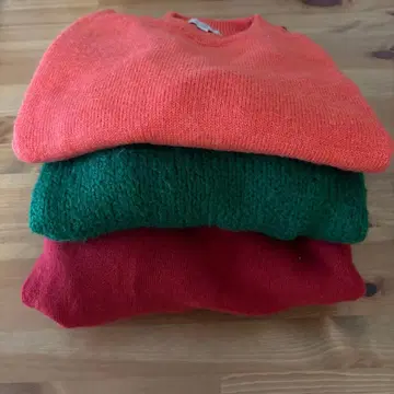 컬러 니트 3착 세트