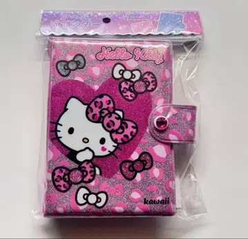 새상품 레오파드 무늬 헬로키티 산리오 씰 바인더 씰북