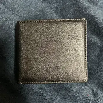 가죽 접이식 지갑 블랙