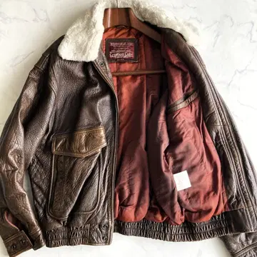 [ M ] 빈티지 G-1 플라이트 자켓 가죽 x 보아 옷깃 중후 개체