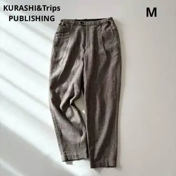 북유럽 생활 잡화점 가을/겨울 테이퍼드 팬츠 헤링본 무늬 M