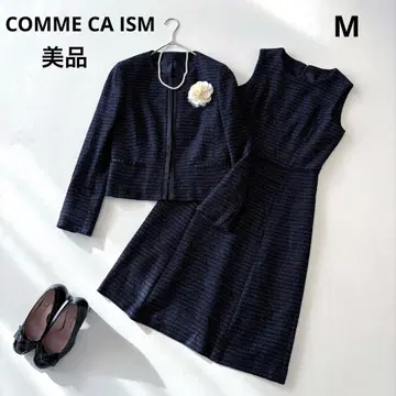 새상품급 COMME CA ISM 세레모니 원피스 셋업 네이비 M