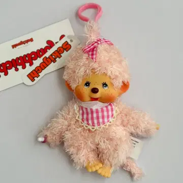 [ EU 한정판 ] 몽치치 키링 SS 복슬복슬 핑크 베이지 ( 여아 )