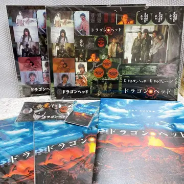 드래곤 헤드 팜플렛 클리어 파일 스티커 굿즈 세트