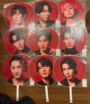 SnowMan 돔 투어 2025-2026 ON 부채 세트 9장