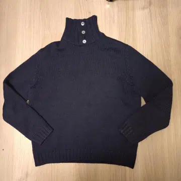 ZANONE 자노네 48 네이비 하이넥 니트