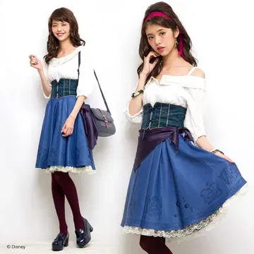 시크릿허니 노트르담의 꼽추 에스메랄다 원피스 3점 세트