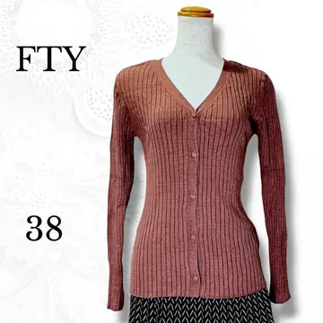 [FTY] 리브 니트 가디건 V넥 긴팔 (38)