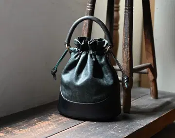 PLANT 플랜트 가죽 한정판 가죽 드로우 스트링 백 새상품