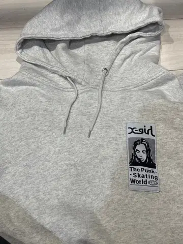 xgirl 그레이 후디 펑크 스케이트