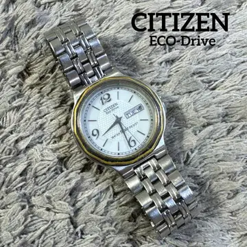 작동품 CITIZEN ECODrive 시티즌 아날로그 손목시계 데이데이트