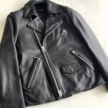 미사용급 [최소 사이즈] 나노 유니버스 양가죽 라이더 자켓