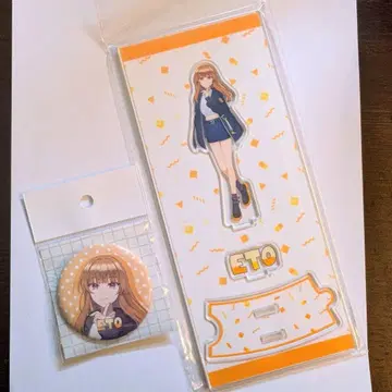 컬러풀 피치 에토 캔뱃지 아크릴 스탠드 전시회 뮤지엄 5주년