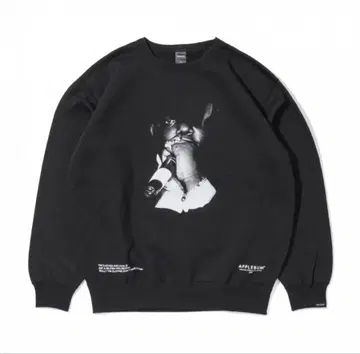 APPLEBUM 블랙 맨투맨 트레이닝복 XXL