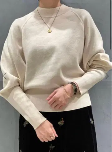 CABaN 코튼 캐시미어 보틀넥 래글런 슬리브 풀오버