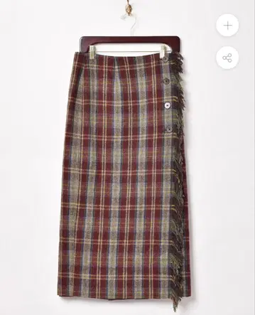 david N. 구제 의류 프린지 랩스커트