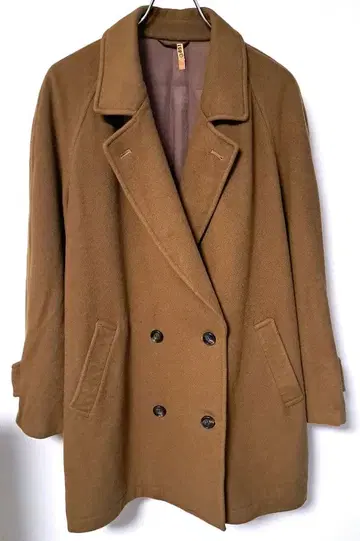 고급 캐시미어 100% [ DESII MODE ] 울 코트 브라운 LL