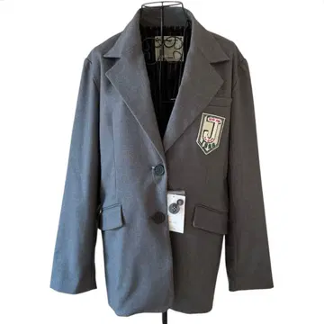 [택 포함 새상품] TINA: JOJUN 와펜 블레이저 그레이 M