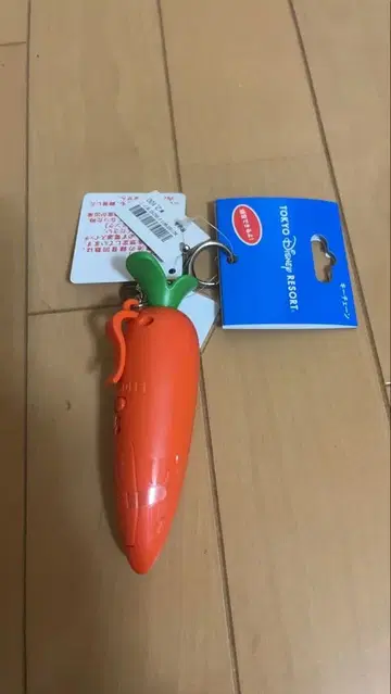 디즈니 리조트 주토피아 당근펜 키체인 녹음 기능 포함 새상품