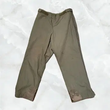 [ 빈티지 군용 ] 1988 카고 팬츠 올리브 그린 플리스 안감