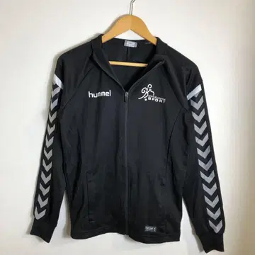 [ 새상품급 ] hummel 집업 저지 블랙