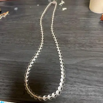 크리스탈 비즈 목걸이