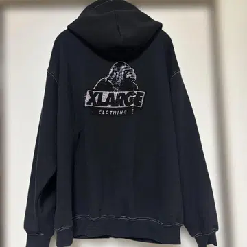 XLARGE 블랙 큐빅 후드티