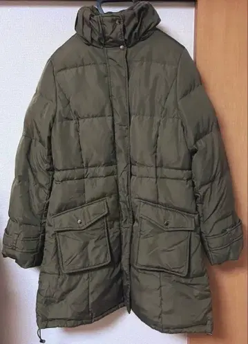 CECIL McBEE 여성용 모즈 코트 퍼 포함 카키색 M