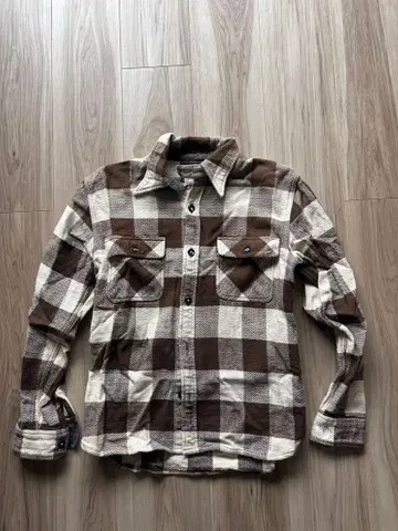 Flat head 플란넬 체크 셔츠 사이즈 36