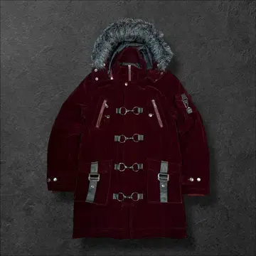 [ 레어 컨디션 최상 ] 00s y2k 파이어맨 자켓 벨로아 보르도