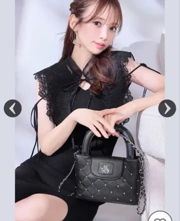 미셸 마카롱 퀼팅 스톤 핸드백