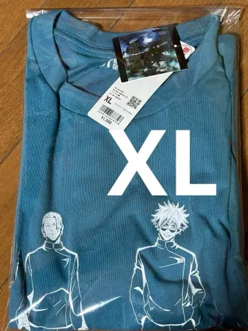 새상품 주술회전 유니클로 T셔츠 XL 회옥편 고죠 사토루 게토 스구루