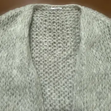 라이트 그린 오픈 프론트 가디건