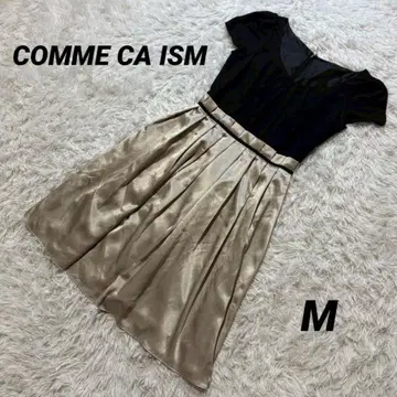 COMME CA ISM 레이온 혼방 도킹 원피스 파티 드레스