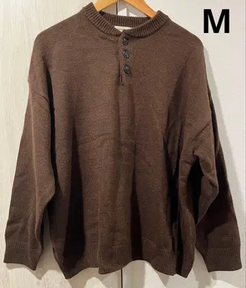 프릭스스토어 헨리넥 니트 M 브라운