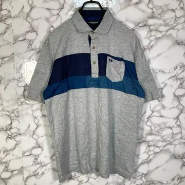 McGREGOR 맥레거 ( L ) 로고 자수 반팔 피케 셔츠 그레이