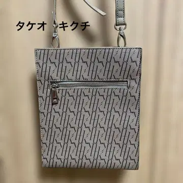 TAKEO KIKUCHI 로고 프린트 스퀘어형 숄더백