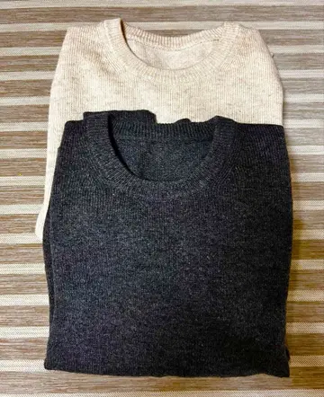 무인양품 크루넥 니트 2장 세트