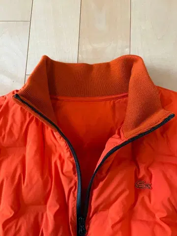 LACOSTE 오렌지 다운 자켓 US S