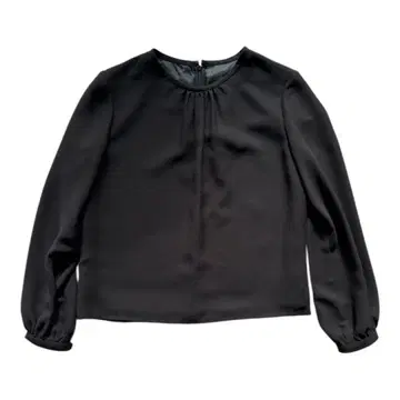 NAIGAI 나이가이 셔츠 블라우스 플리츠 디테일 M 사이즈 블랙